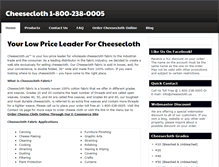 Tablet Screenshot of cheesecloth.us